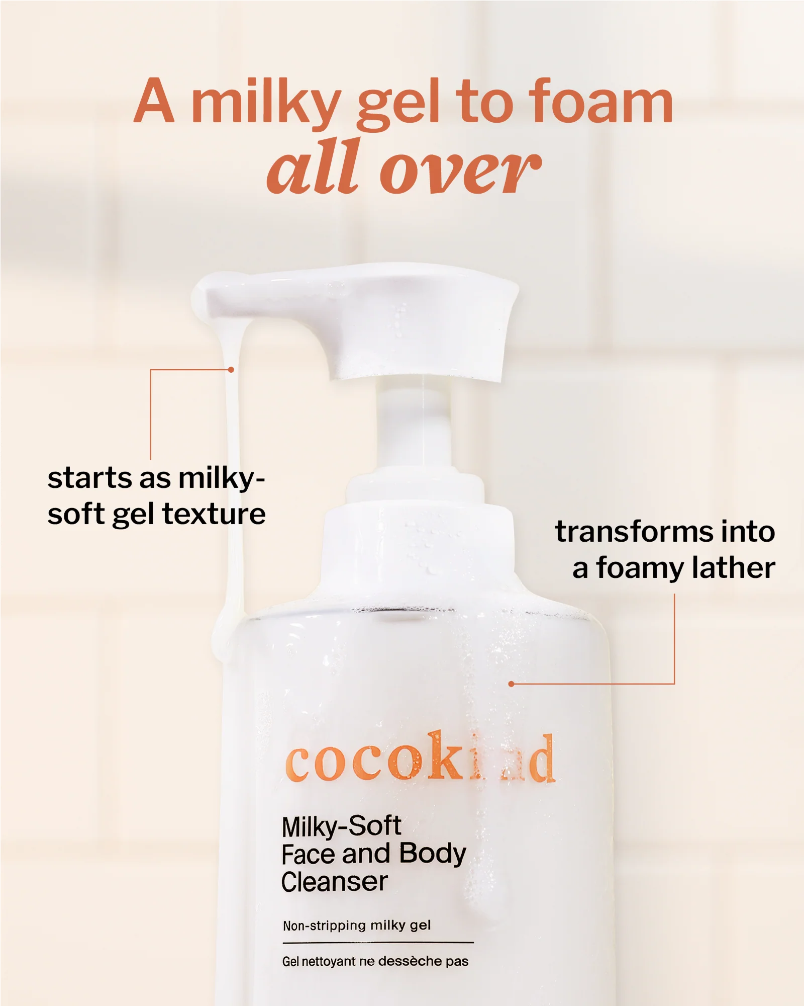 milky-soft face and body cleanser - Image 3