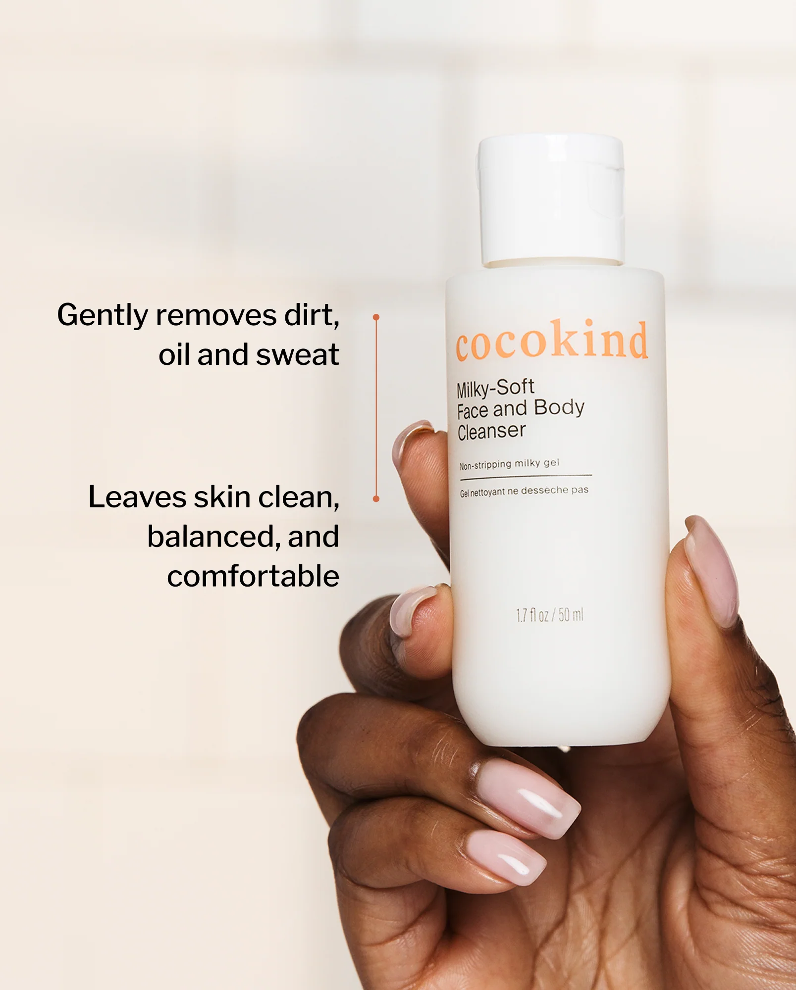 travel-size milky-soft face and body cleanser - Image 4